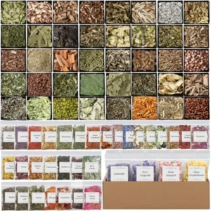 70pack Herb Kit Dried Flowers for Bulk Herb Gift Set